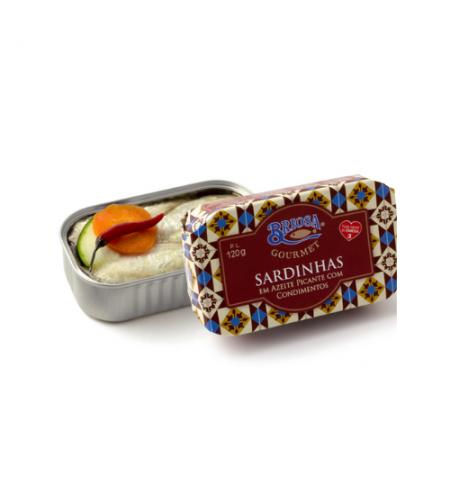 Sardinhas em Azeite Picante Briosa Gourmet 120g
